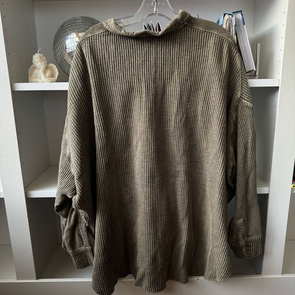 FREE PEOPLE FP One Green Scout Dip Dye Jacket Sea Serpent Combo - Picture 7 of 8